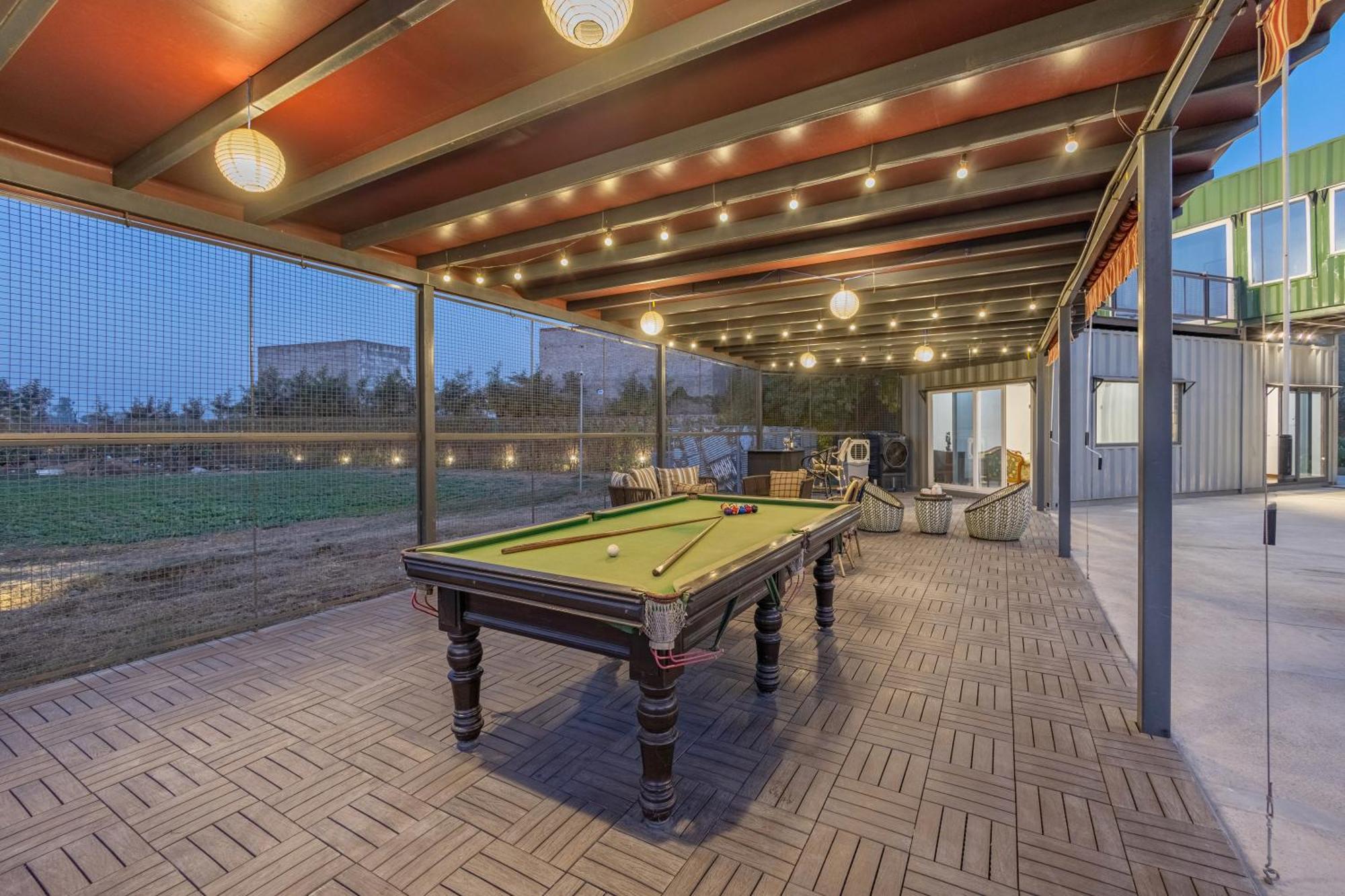 فيلا Elivaas Hidden Oasis 4Bhk With Pool, Mud House & Container House Dhauj المظهر الخارجي الصورة